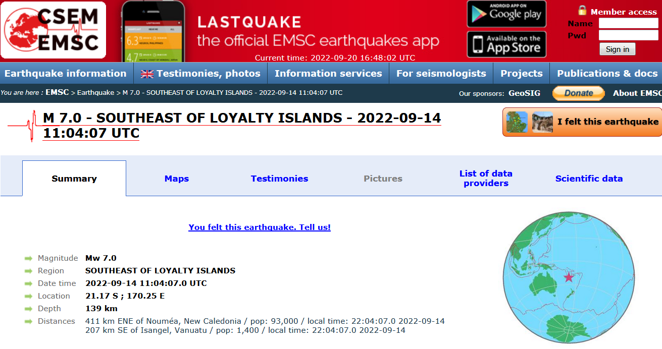 LOYALTY ISLANDS - 9-14-22